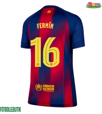 Barcelona Fermin Lopez #16 Hemmatröja Kvinnor 2025-26 Kortärmad